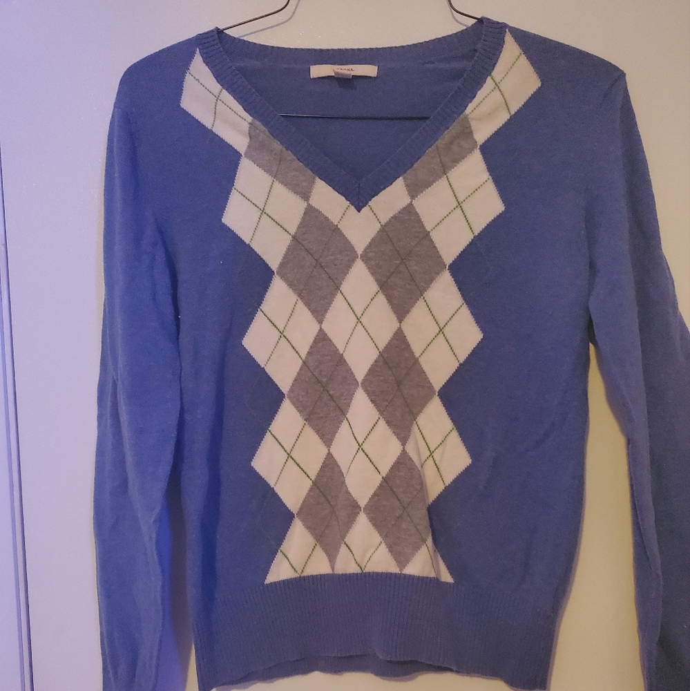 Womens Argyle sweater